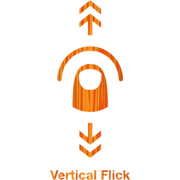 vertical flick 2 icon