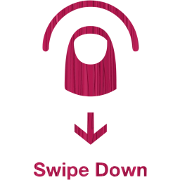 swipe down 2 icon