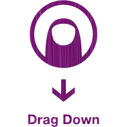 drag down 2 icon