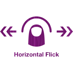 horizontal flick 2 icon