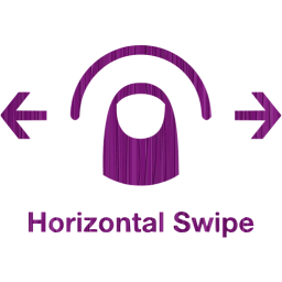 horizontal swipe 2 icon