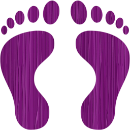 human footprints icon