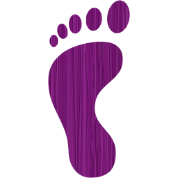 left footprint icon