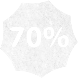 70 percent badge icon