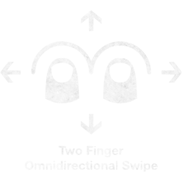 two finger omnidirectional swipe 2 icon