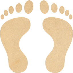 human footprints icon