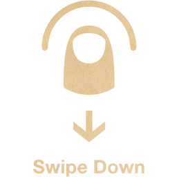 swipe down 2 icon