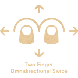 two finger omnidirectional swipe 2 icon