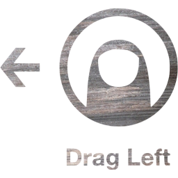 drag left 2 icon