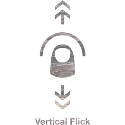 vertical flick 2 icon