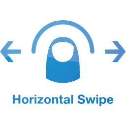 horizontal swipe 2 icon