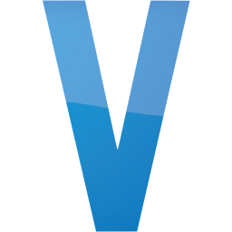 Web 2 blue 2 letter v icon - Free web 2 blue 2 letter icons - Web 2 ...