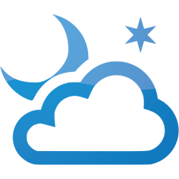 partly cloudy night icon