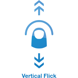 vertical flick 2 icon