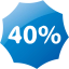 40 percent badge