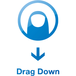 drag down 2 icon