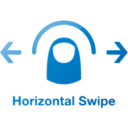 horizontal swipe 2 icon