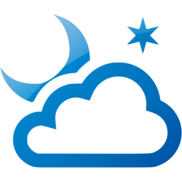 partly cloudy night icon