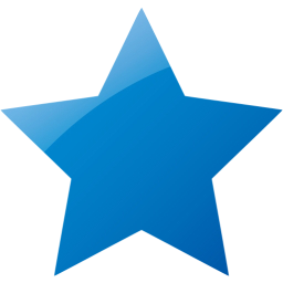 Web 2 blue star 2 icon - Free web 2 blue star icons - Web 2 blue icon set