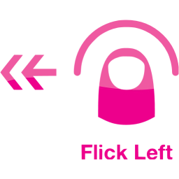 flick left 2 icon