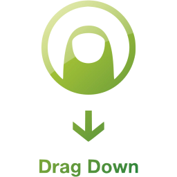 drag down 2 icon