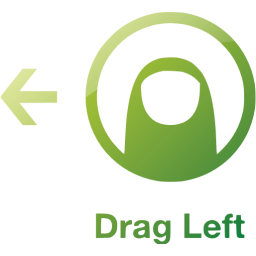 drag left 2 icon