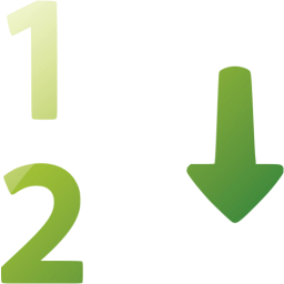 numerical sorting icon