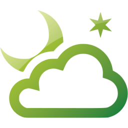 partly cloudy night icon