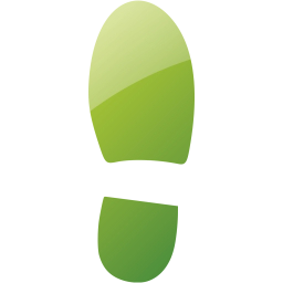right shoe footprint icon