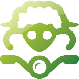 sheep on bike icon