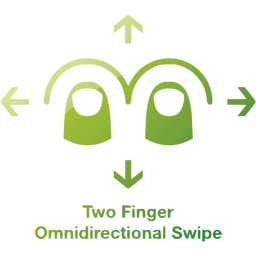 two finger omnidirectional swipe 2 icon