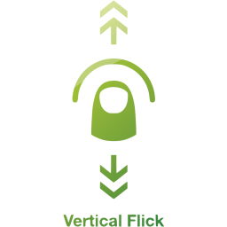 vertical flick 2 icon