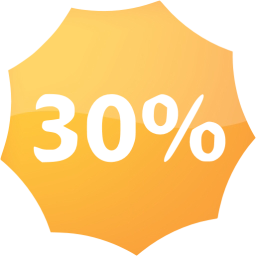 30 percent badge icon