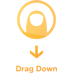 drag down 2 icon