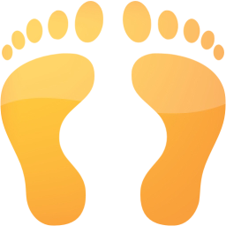 human footprints icon