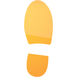 right shoe footprint icon