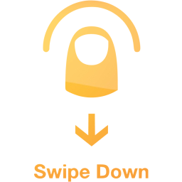 swipe down 2 icon