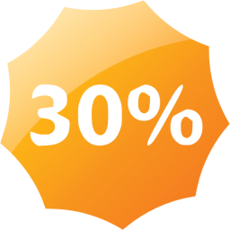 30 percent badge icon