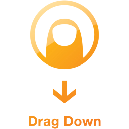 drag down 2 icon