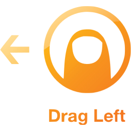 drag left 2 icon