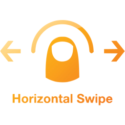 horizontal swipe 2 icon