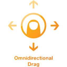 omnidirectional drag 2 icon