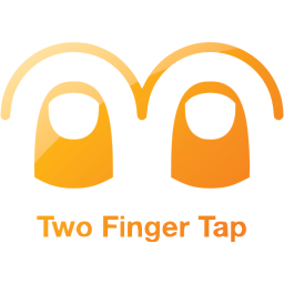 two finger tap 2 icon