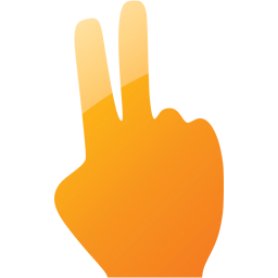 two fingers icon