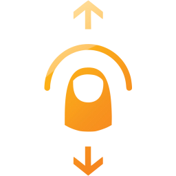 vertical swipe icon