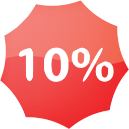 10 percent badge icon