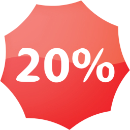 20 percent badge icon