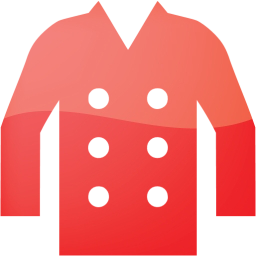 Web 2 red coat icon - Free web 2 red clothes icons - Web 2 red icon set