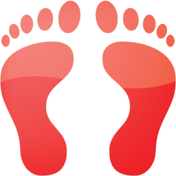 human footprints icon