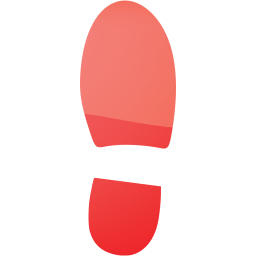 right shoe footprint icon